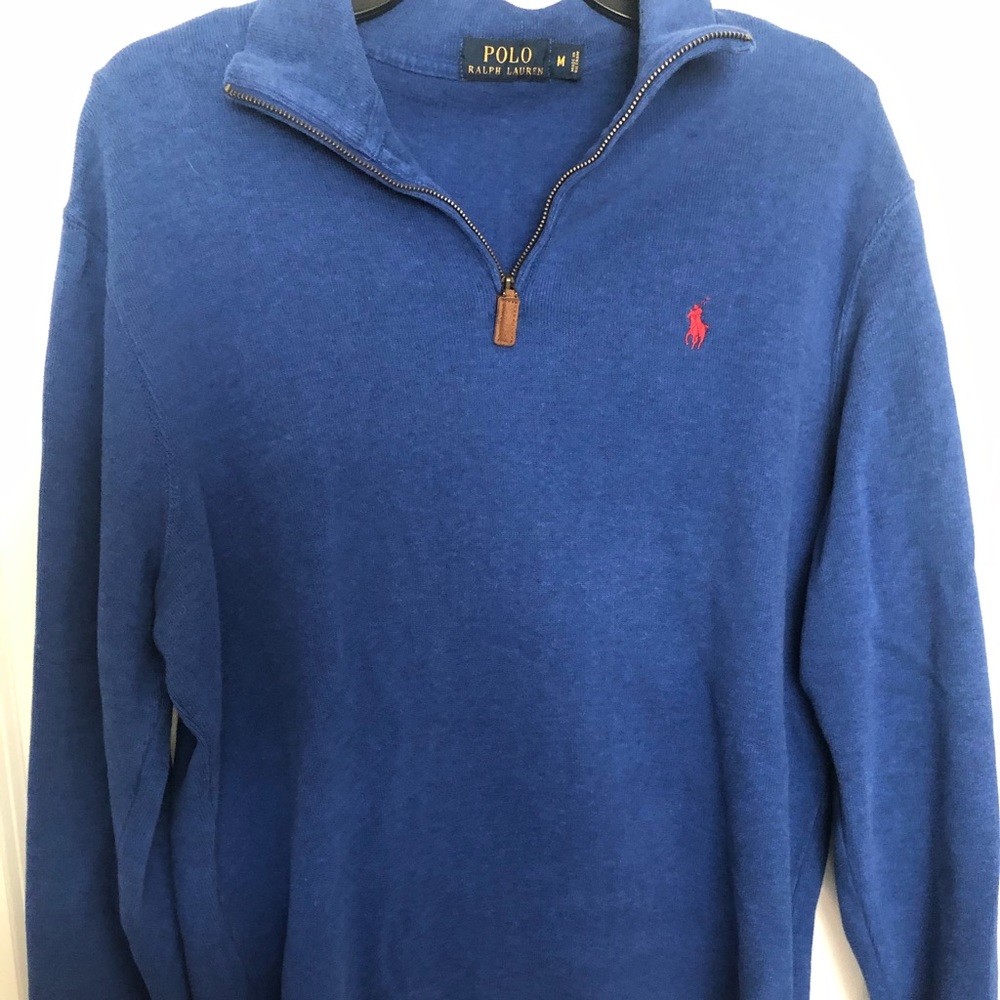 Quarter zip polo pull over. medium.